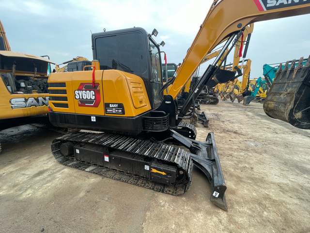 Gebrauchter Minibagger CHINA SANY SY 60 auf Lager zum Verkauf, gebrauchter Raupenbagger mit hoher Qualit&auml;t