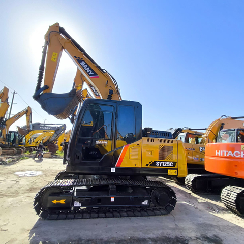  مستعملة SANY 125C الحالة الأصلية السعر المنخفض مستعملة Sany Crawler Excavator الصين SANY 125C